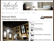 Tablet Screenshot of hotelbotucatu.com.br